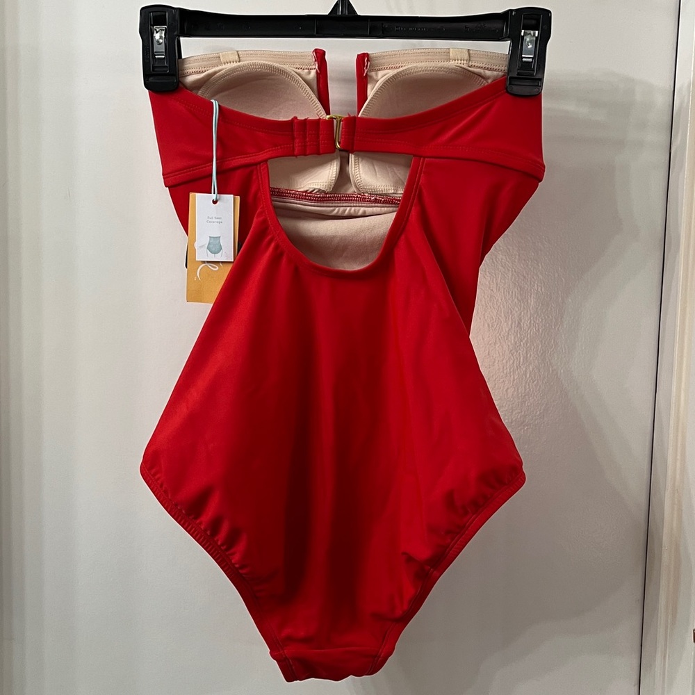 NWT Kona Sol Women's U-Wire Full Coverage One Piece Swimsuit - Picture 4 of 6